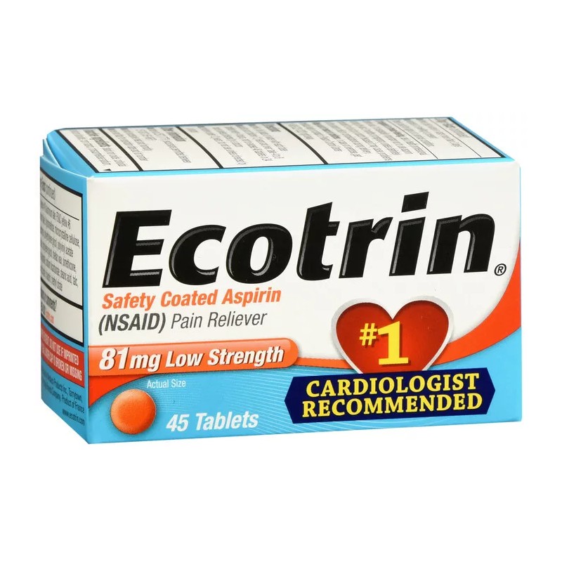 ECOTRIN 81MG TABLET 45CT