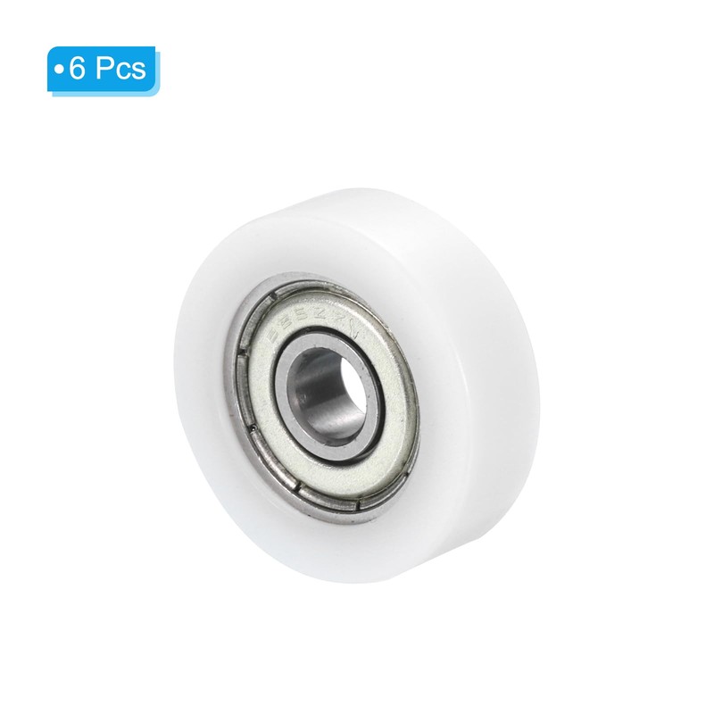 PATIKIL Nylon Pulley Wheels 5x21x7mm Set of 6 608zz Bearing