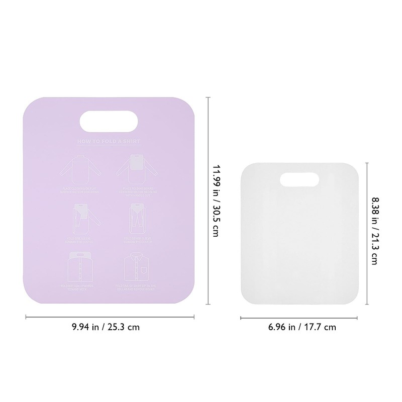 Alipis 2Pcs Shirt Folder Boards, Plastic Clothes Folding Boards T