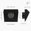 HVAC OV 6 Inch Dryer Exhaust Vent Cover with Rubber