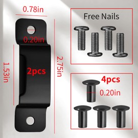 CZAYEFNH Pack of 2 Small Metal Tape Measure Holder Clip, Tape Measure Belt Holder Occidental Tape Tool Tape Measure Belt Clip Tape Holder for Tool Belt with Mounting Screw