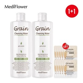 Large Capacity Grain Facial Cleansing Water 500mlx2 + 10 Pouches / 대용량 곡물 페이셜 클렌징워터 500mlx2+파우치10매