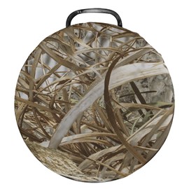 5 Gallon Bucket Seat Bucket Cushion 360 Degrees Swivel Comfortable Padded Bucket Lid for Gardening Camping Reed Camo