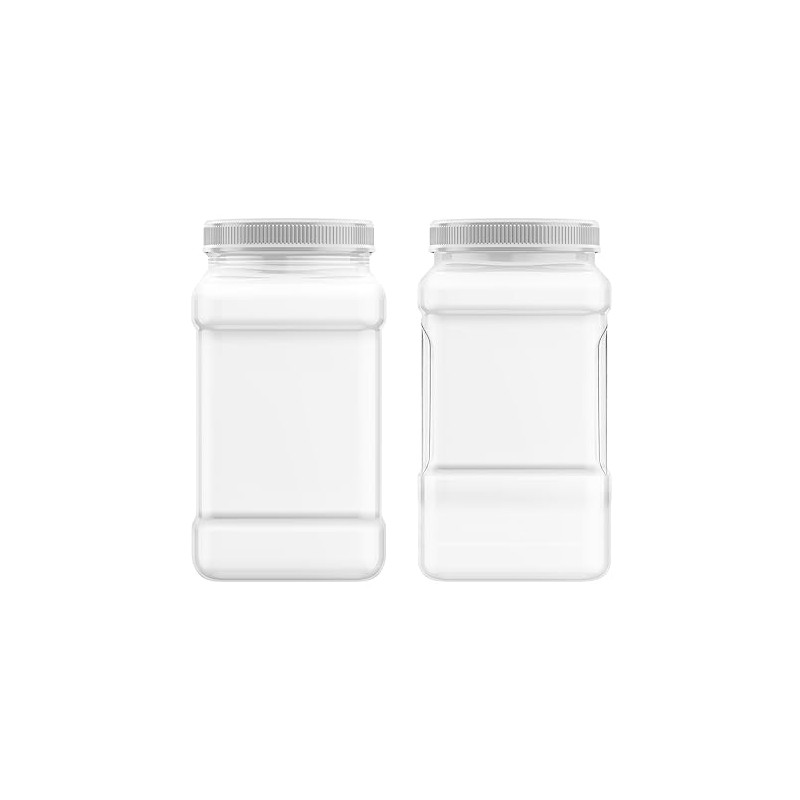 Mountain West Company Square Clear Jar with Pinch Handle, 2