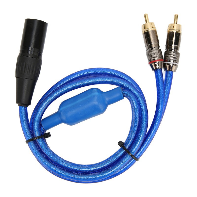 XLR Male to Dual RCA Sound Cable 3.3ft Stereo XLR