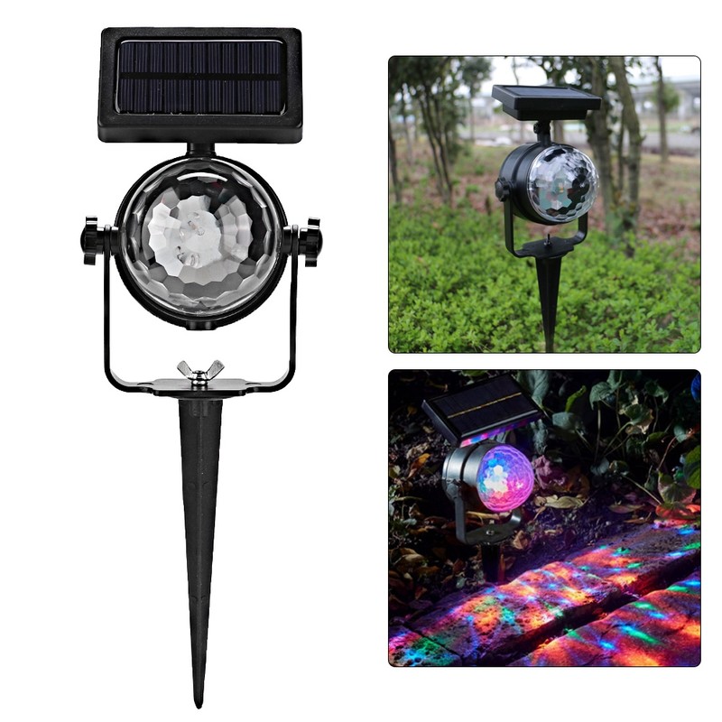 Outdoor Waterproof Solar Panel Festival LED Fairy Spotlight Projector Lamp