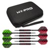 Hy-Pro Darts Set - 22g Steel Tip Darts, 6x Aluminium