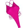 Faringoto Women's One Piece Swimsuit Cutout Bathing Suits Thong, M,