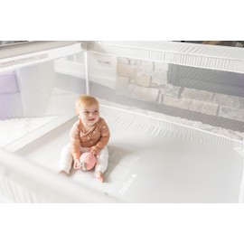 Regalo Soft Sided Playpen for Babies and Toddlers, Award Winning Brand Gray Mesh, for 6 to 24 Months Old, 27 Inches Tall, Indoor Playpen