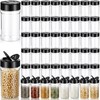 xozeooeu 48 Pack 6 Oz Plastic Spice Jars with Shaker