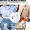GOUDOGEDC Transparent Waterproof ID Card Badge Holder with Lanyard and