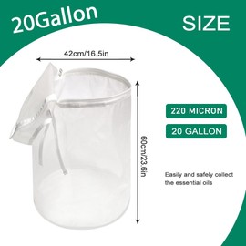 Agroplus Reusable 20Gallon - 1pack 220 micron filter zip bag