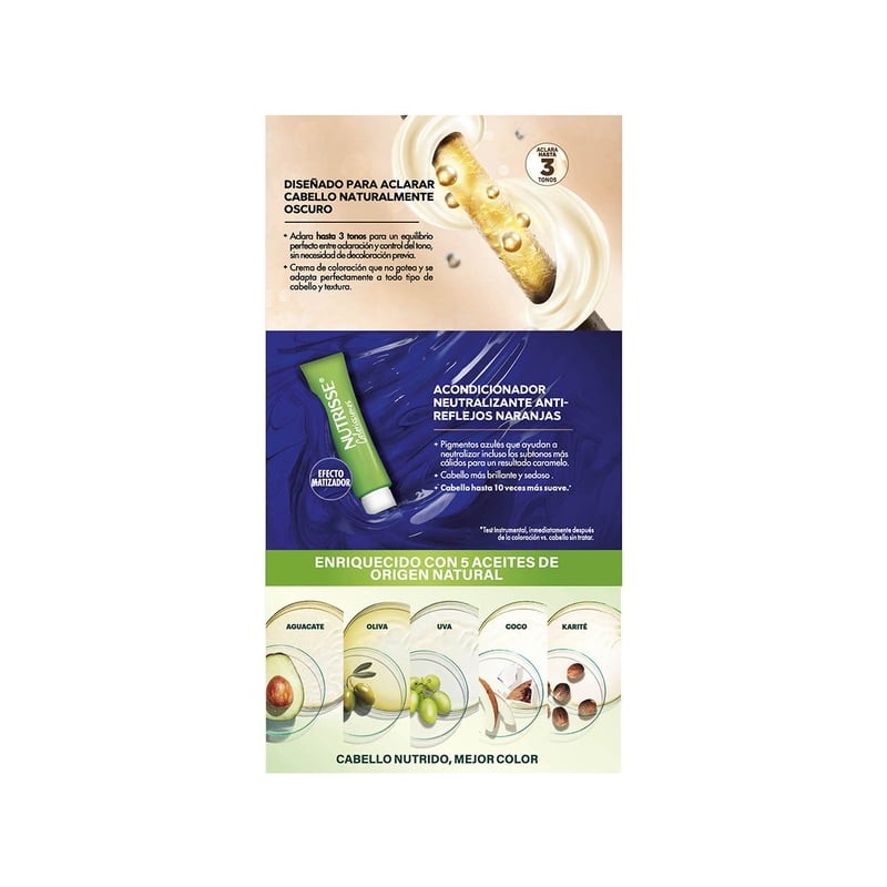 Tinte Capilar Permanente Nutrisse Garnier Rubio Caramelo C1