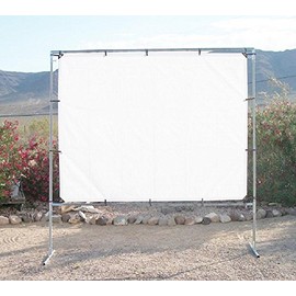 8' x 10' Outdoor Standing Home Theater Portable Projection Movie Screen Kit 1 3/8" Fittings ~ Pipe NOT Included