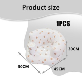 1 Pcs Portable Inflatable Baby Chair, Suitable for Infants Under 3 Years Old, Little Bear Pattern Inflatable Baby Seat Lightweight Floor Chairs Suitable for Sitting Indoor and Outdoor use