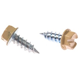 Eagle 1#8 1/2 inch (25 Count) Gutter Downspout Or Sheet Metal Screws (Multiple Quantities/Colors) - Easy Start Sharp Tip - Zip Screws/Fasteners (25, Antique Ivory)