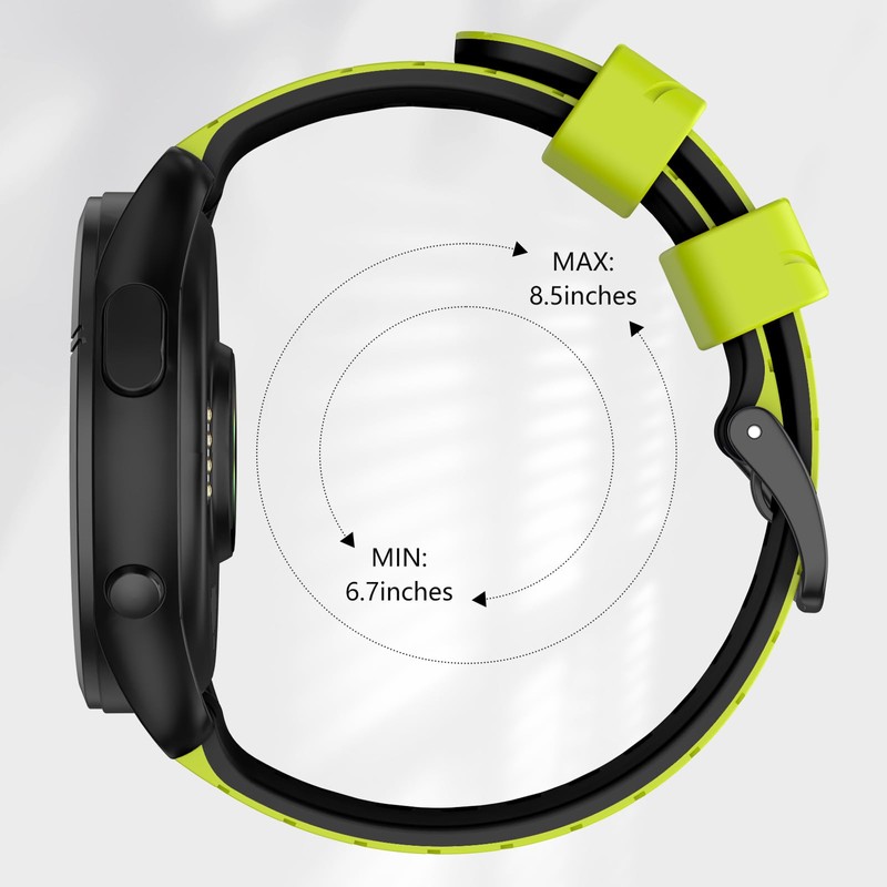 MYSNBKN Compatible with Garmin Forerunner 265 Replacement Band, Quick Release