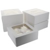 Culpitt 4 Hole Cupcake Box, 5 Pack, White Cupcake Boxes