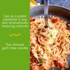 Miracle Noodle Organic Spaghetti Pasta, 7 Oz (Pack of 6), Plant Based Shirataki Konjac Noodles, 5 Calories, 1g Net Carbs Per Serving, Keto, Gluten-Free