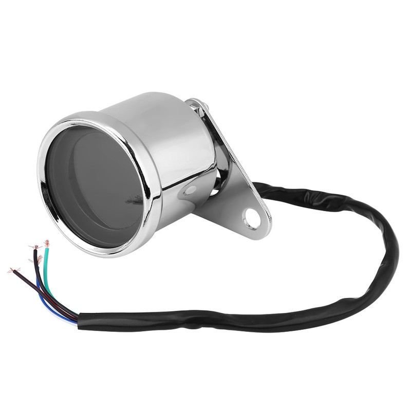 Universal Motorcycle Digital LED LCD Speedometer Tachometer Speed Gauge Retro