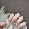 24 Pieces Nail Tips, Short Nail Tips, Fall and Winter
