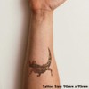 'Thorny Devil' Temporary Tattoo - Water Resistant, Skin-Safe, Non-Toxic Transfer