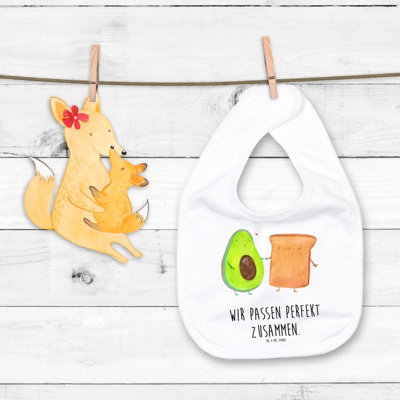 Mr. & Mrs. Panda Organic Baby Bib Avocado + Toast,