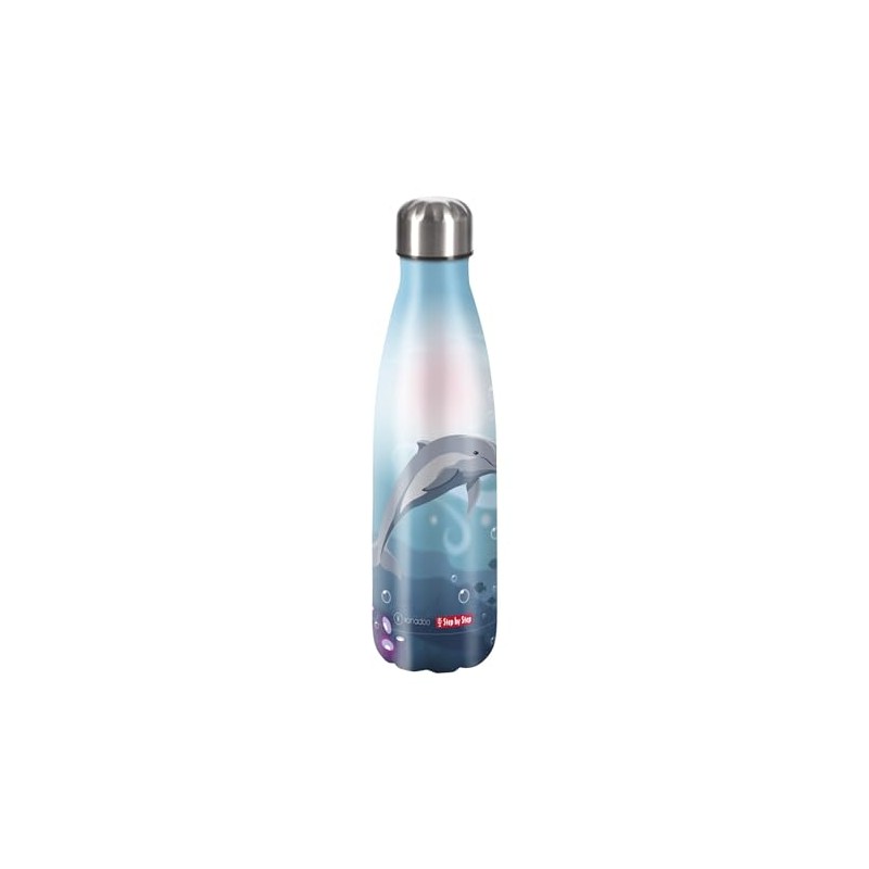 Step by Step Dolphin Pippa Blue Insulated Stainless Steel Drinking