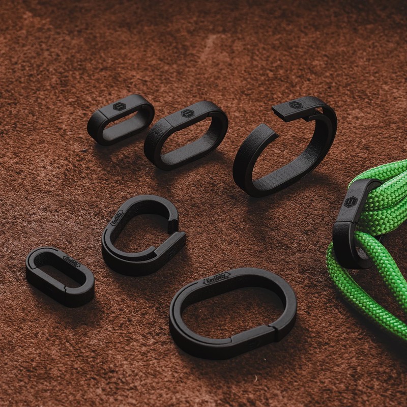 KeyUnity Titanium Carabiner Keychain, Key Ring Clips, Keyring, Key Chains