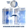MOUNT-IT! Collapsible Storage Bin with Attached Lid [65 Liter] Folding