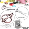 Hisuper Embroidery Scissors with Leather Scissors Cover Stainless Steel Scissors