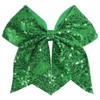 JOYRUBY Glitter Cheer Bow Hair Clip, 7 Inch Sequin Large