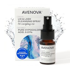 Avenova Spray Limpiador de Párpados y Pestañas - Botella de 0.68 fl oz - Spray Suave de Ácido Hipocloroso Puro para Uso Diario para Irritación Ocular