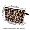 YULUENZE Floral Mushroom Makeup Bag Cute Small Organizer Bag with