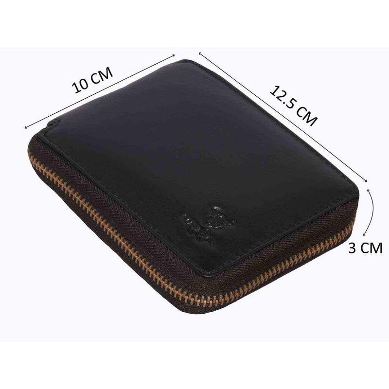 MATADOR Wallet 6404/A YKK Zip Landscape Format, black, rfid wallet