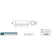 Hippo Hardware M10 (10mm X 40mm) Round Studding Connector Nuts