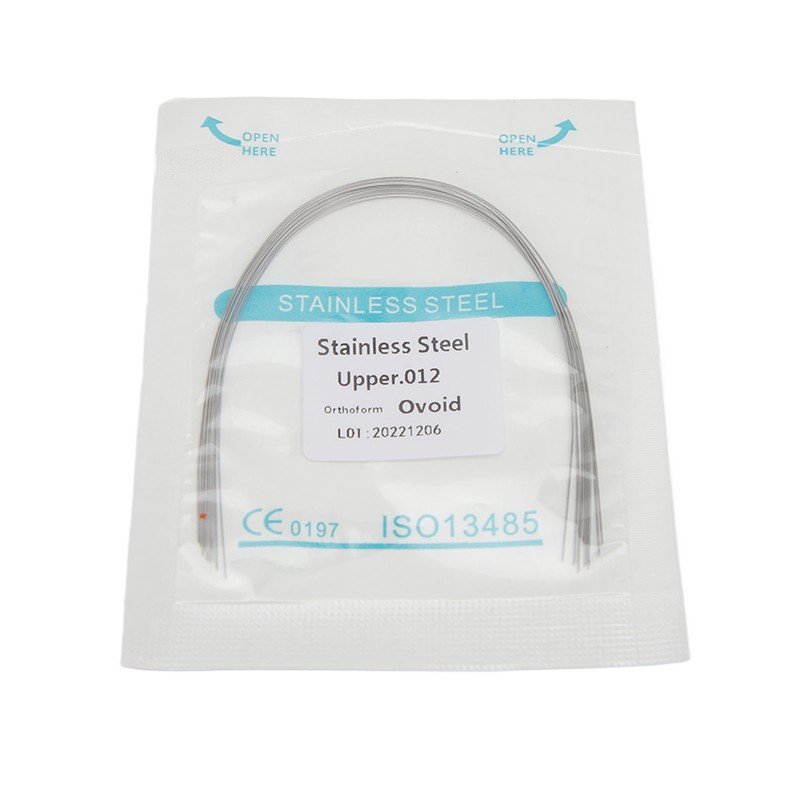 100pcs Orthodontic Arch Wire Stainless Steel Elastic Dental Orthodontic Round