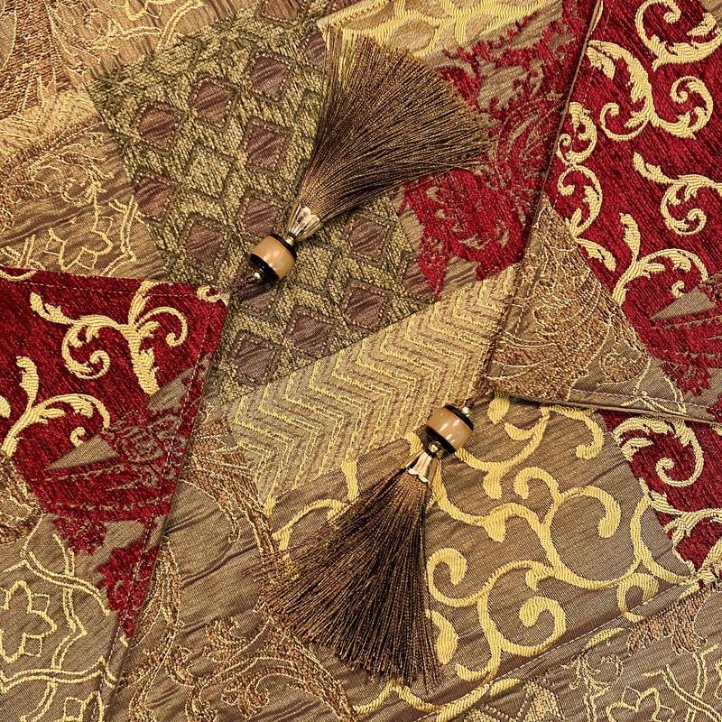 Loom and Mill Luxury Jacquard Table Runner 90 inches Long,
