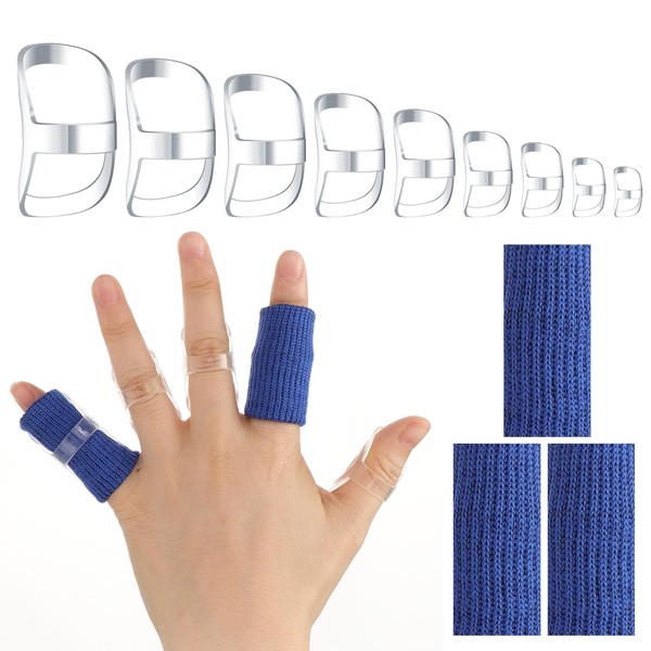 Oval Finger Splint 9Pcs Thumb Support Graduated Trigger Finger Splints
