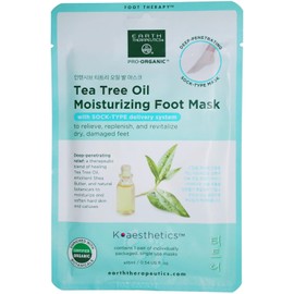Earth Therapeutics Tea Tree Oil Moisturizing Foot Mask - (1 Pair)