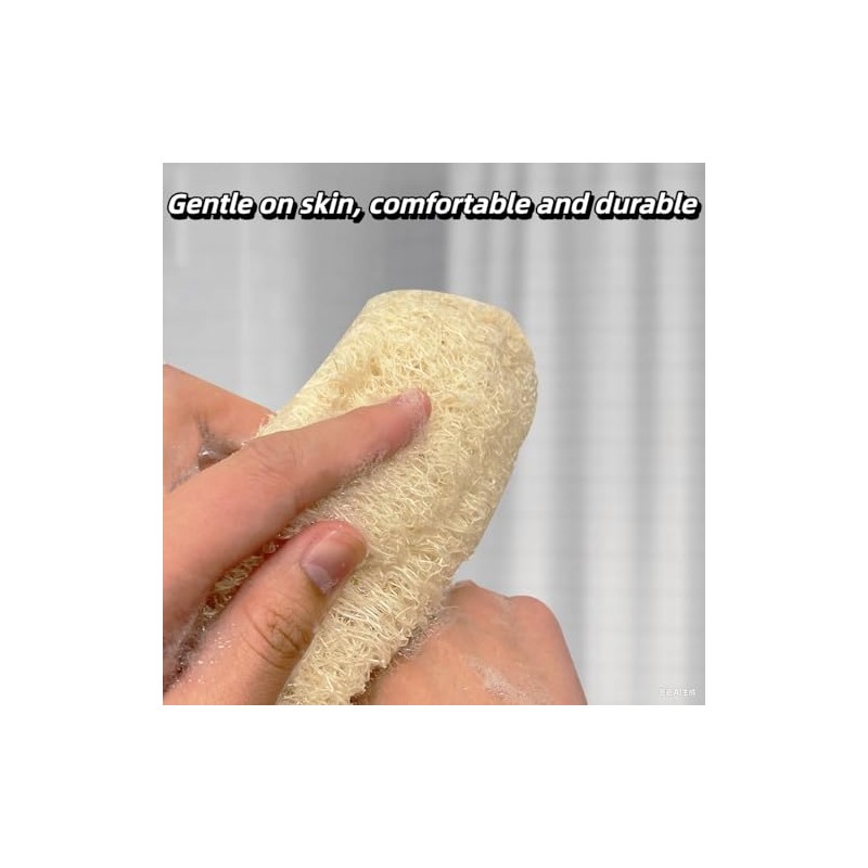 Estropajo corporal de lufa natural 100% de origen vegetal, esponja