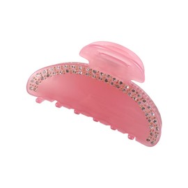 Vctitil Jelly Pink Acetate Rhinestone Hair Claws Hair Clips Ponytail Holders Hair Jaw Clips Clamp Barrettes Hair Accessories for Women Girl Thin Thick Hair