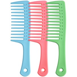 Wide Tooth Detangling Comb, Durable Brush for Styling and Professional Care - Suitable for All Hair Types Including Curly, Long, Wet, Reduces Hair Loss