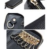 QIUPFGUT Leather Key Case for Men and Women, Leather Key
