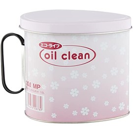 竹原製缶(TAKECAN) オイルポット ピンク 15.5X11.5X13.5cm コスメイト オイルポット1.0L MP