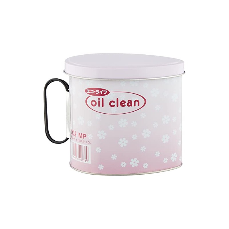 竹原製缶(TAKECAN) オイルポット ピンク 15.5X11.5X13.5cm コスメイト オイルポット1.0L MP