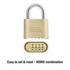 Master Lock Padlock, Set Your Own Letter Combination Lock, 2