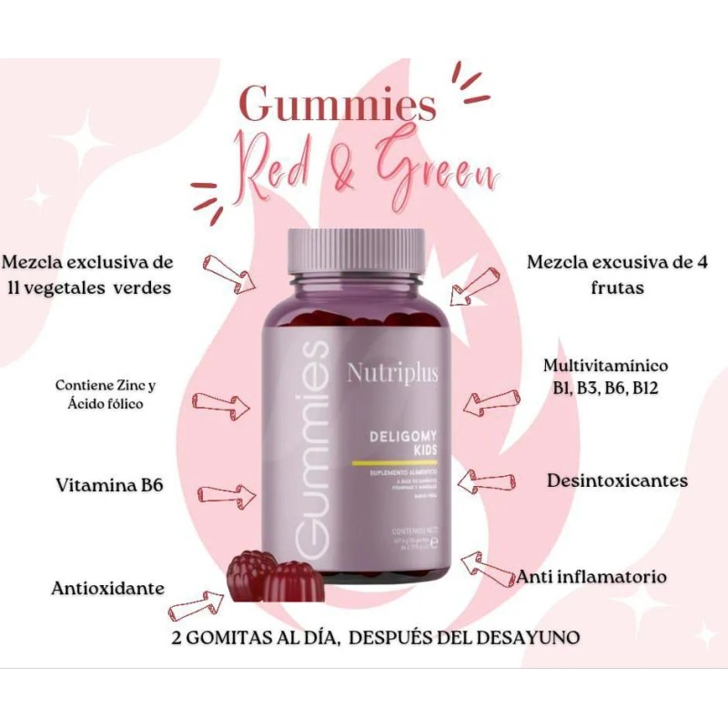 Nutriplus Multivitaminas Niños Gomitas 60 Unidades Fresa