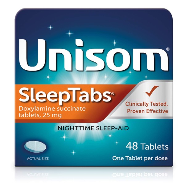 Unisom SleepTabs, Nighttime Sleep-aid, Doxylamine Succinate, 48 Tablets