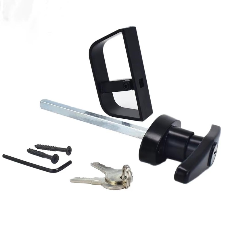 StartFine 5½" T-Handle Shed Door Lock Handle with Lock Keyed